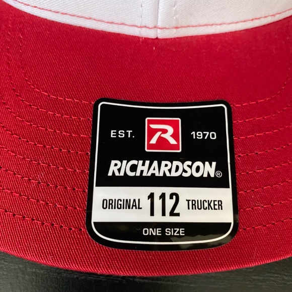 Dr Pepper I'm a Pepper Richardson 112 Trucker Hat Red White Mesh Snapback - Picture 6 of 12